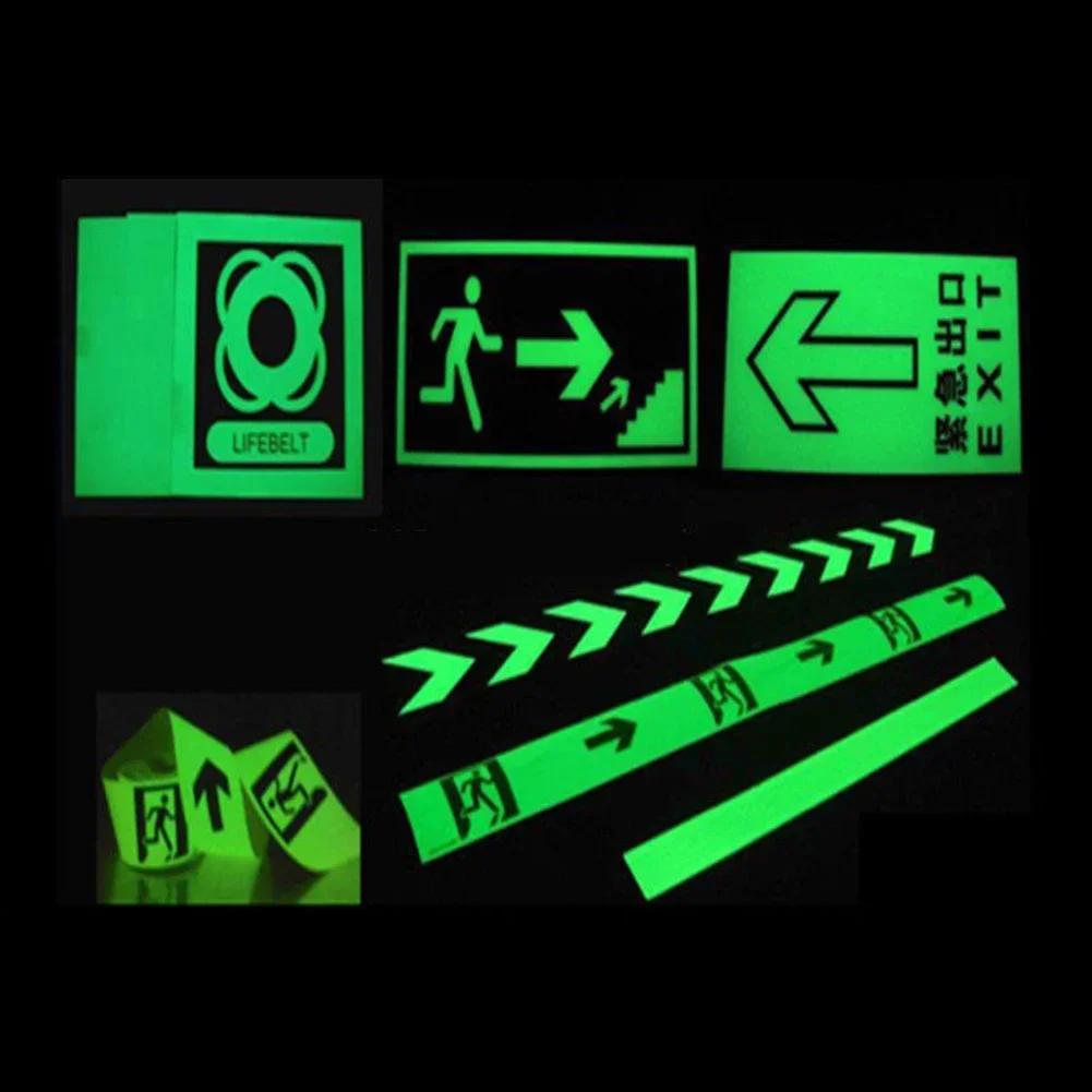Svítící oboustranná páska Vodotěsné lepidlo Fluorescenční Extra silná oboustranná lepicí páska Fluorescence Tmavé schody Varovat