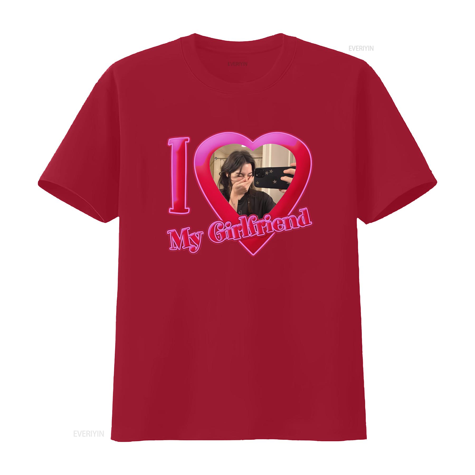 

I Love My Girlfriend Gracie Abrams T Shirt Romantic Print Fashion vintage Washed streetwear graphic Stylish Slightly Stretched S