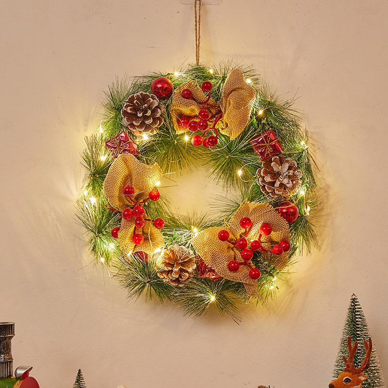 Christmas Door Wreath & Holiday Ornament for Festive Decor