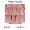 Fashion Women High Waist Tiered Cake Mini Skirt, Sweet Ruffle Layered A-Line Flared Skirt, Lightweight Breathable Casual Short Skirt for Summer