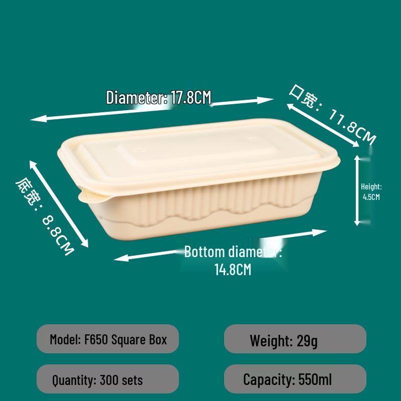 Eco-friendly Corn Starch Lunch and Soup Containers with Lids
