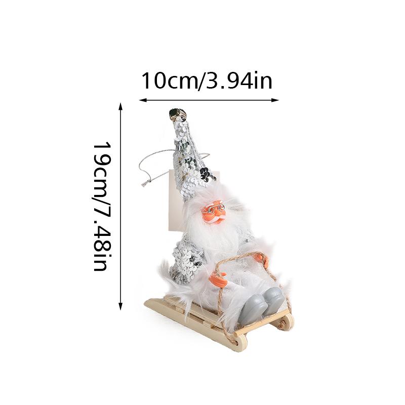 Christmas Santa Claus Ornaments Home Party DIY Desktop Bookshelf Exquisite Festival Supplies