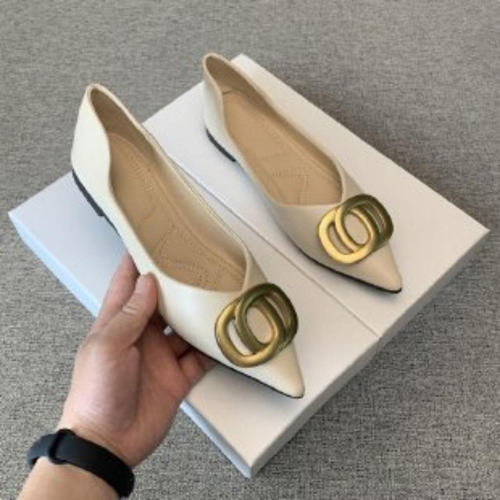 Pointed female summer shallow mouth flat-soled ladyshoes night breeze gentle shoes fairy shoes