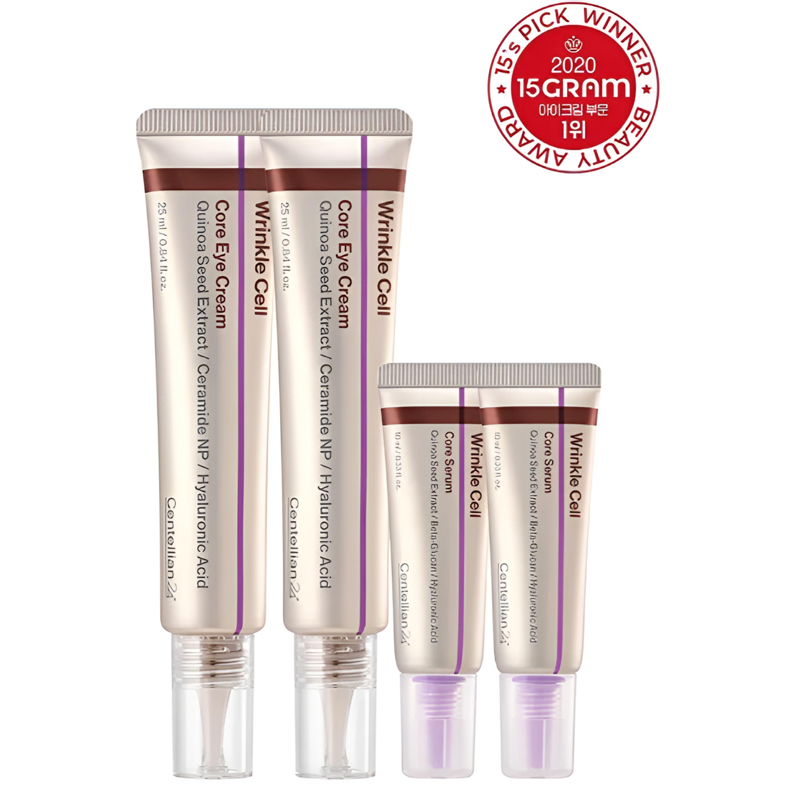 Centellian24 Wrinkle Cell Core Eye Cream Double Set + Free Serum (10ml x 2)