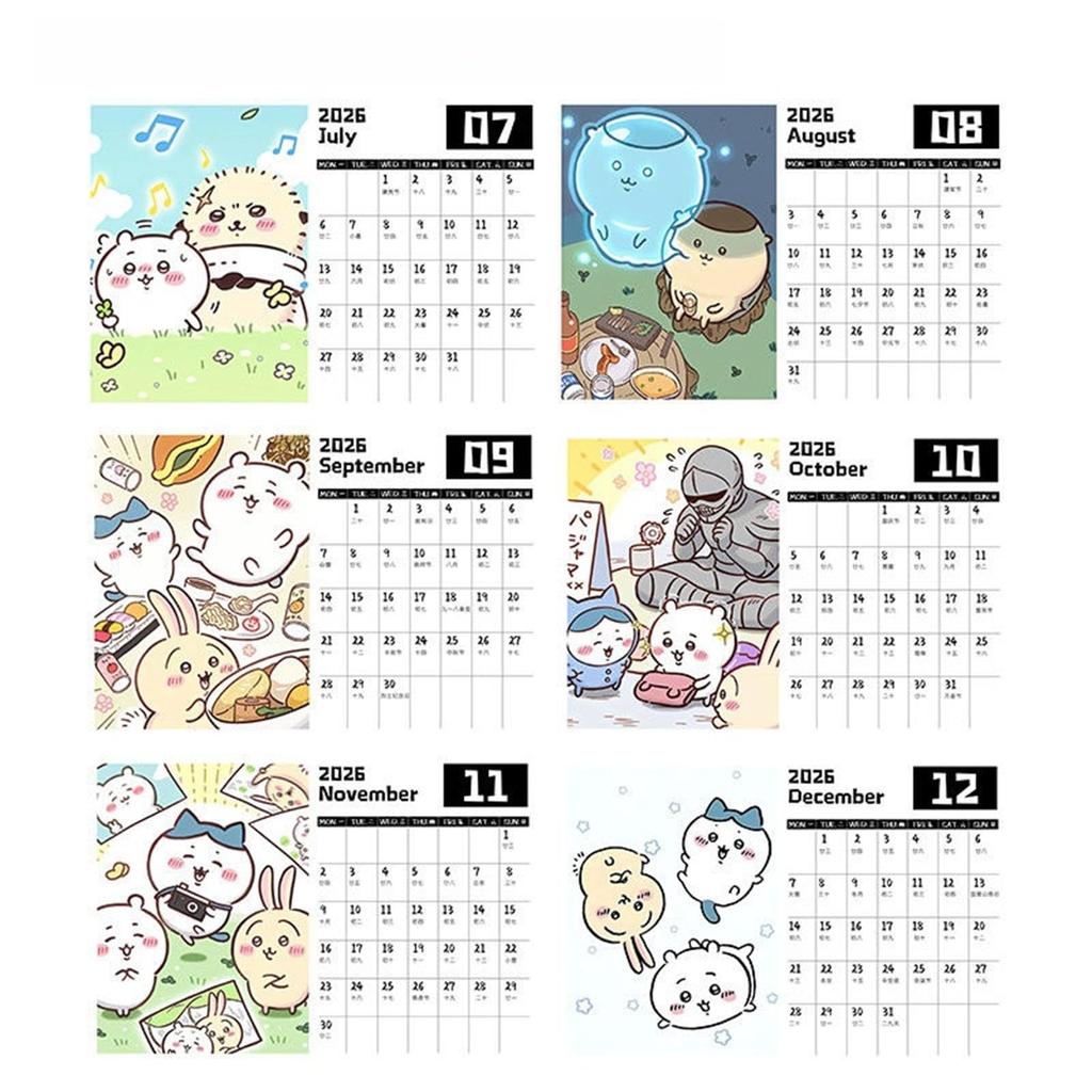 Chiikawa 2026 Desk Planner Moe Office Commemorative New Student Christmas New Gift for Unofficial [SDCADQ] Calendar, Calendar, Calendar, Goods,