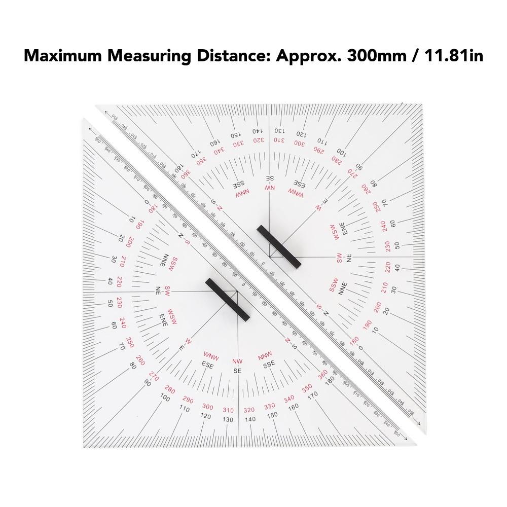 2pcs 300mm Length Chart Drawing Triangle Ruler Boat Architectural Stationery  Architectural Use