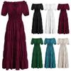 Medieval Renaissance Stage Cosplay Costume Halloween Retro Women's Long Dress Cosplay Role-Playing Costume