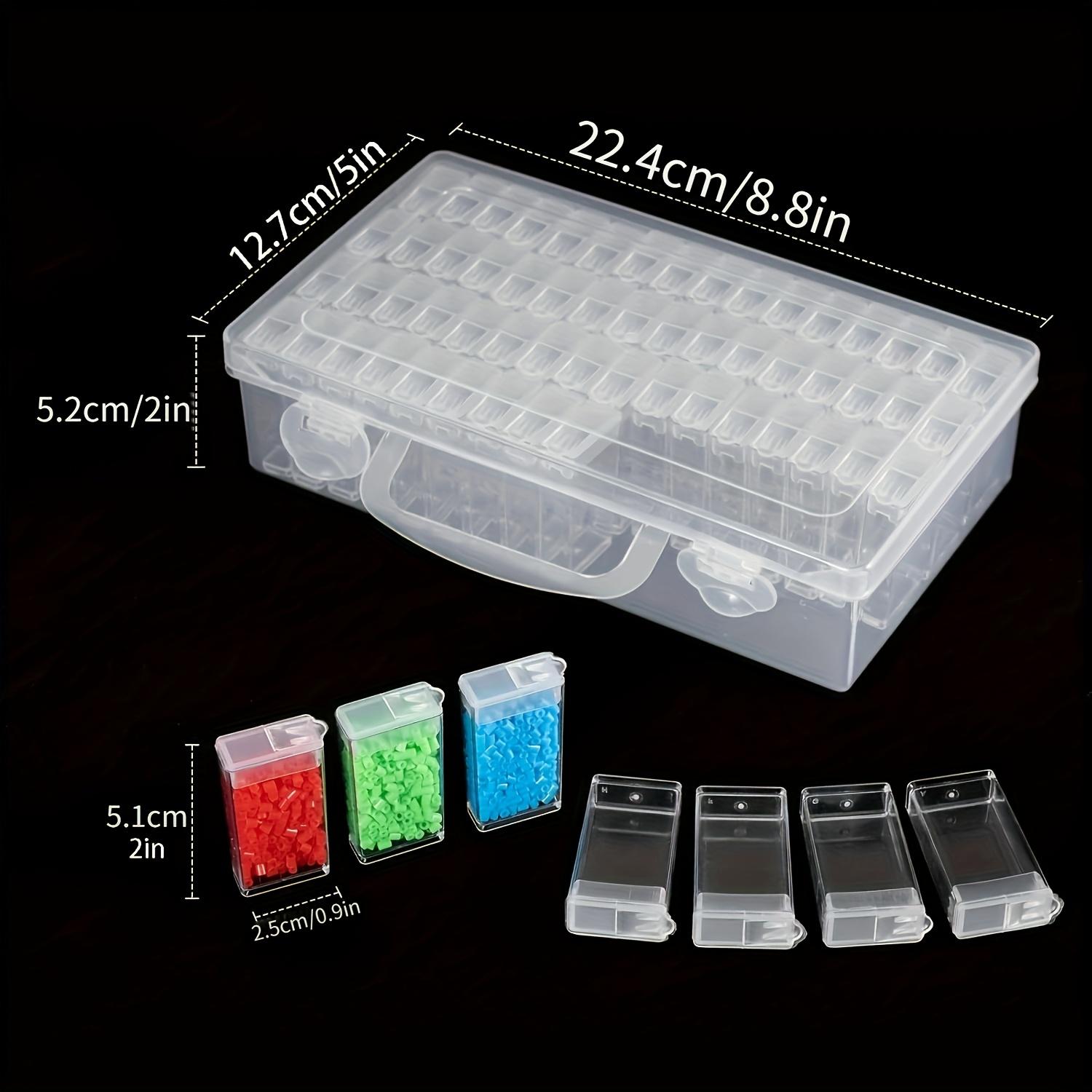 

1 Set 64 Grid Diamond Painting Storage Container Diamond Embroidery Beads Jewelry Organizer Box for Bedroom Dressing Room DIY