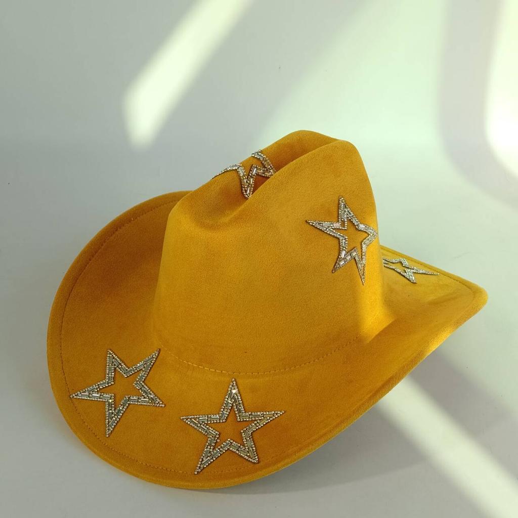 Western Cowboy Hat Imitation Leather Accessories Men and Women Jazz Cowboy Hat Wide Brim Suede Fedora Hat Wide Brim Hat Men2026