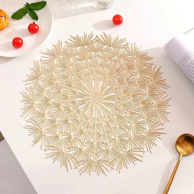 Dandelion Placemat Nordic Western Restaurant Insulation Mat Dining Table Mat Solid Color Home Decoration Mat