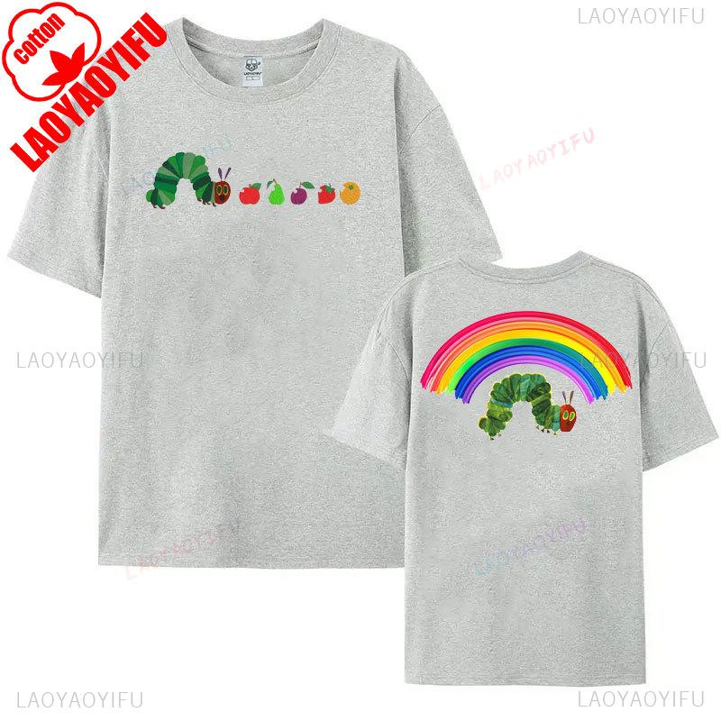 Hungry Caterpillar T-shirt Eat The Rich Graphic T Shirts Very Hungry Caterpillar Shirt Bookish Fan Gift Tees Activist Y2k Tops