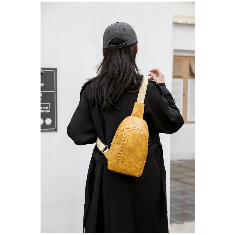 Klinknagel Schouder Zacht Leer Borsttas