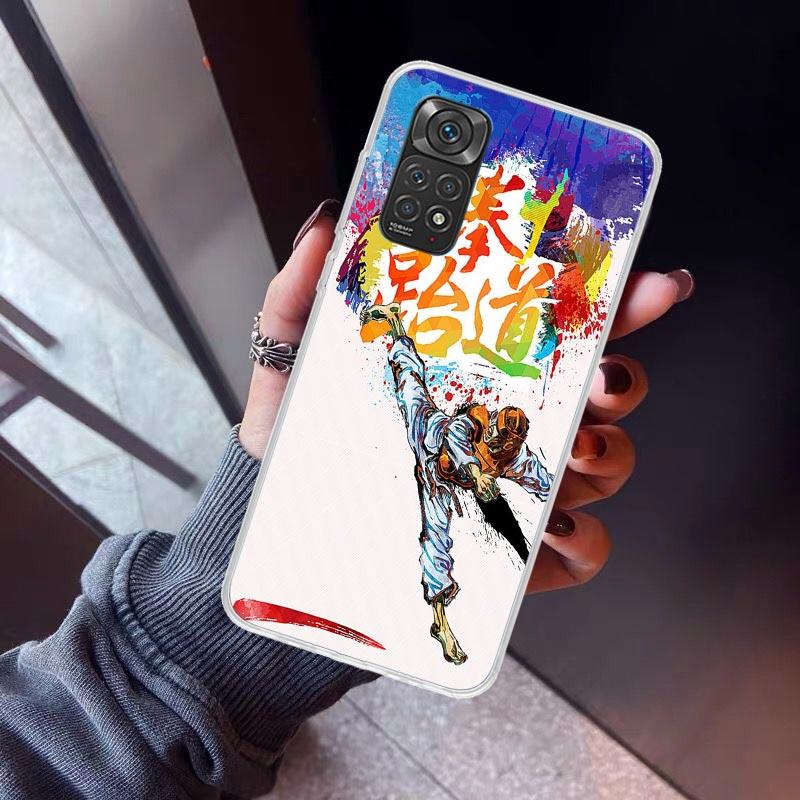 Kungfu Taekwondo Phone Case For Xiaomi Redmi Note 10 11 12 13 14 15 Pro Plus 11S 12S 14S 11T 11E 10S Soft TPU Back Cover Redmi N