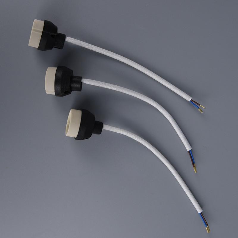 5/10/20/50pcs 15cm Cord Length Lamp Holder GU10 Ceramic LED/Halogen Lamp Holder Lighting Home Commercial Lighting Bulb Holder