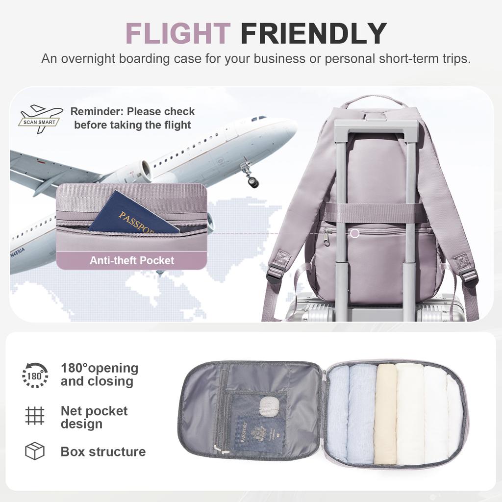 Under Seat Travel Backpack, Laptop Hand Luggage Travel Backpack Mochila Viaje Cabina Avion 40x20x25, Student School Backpack