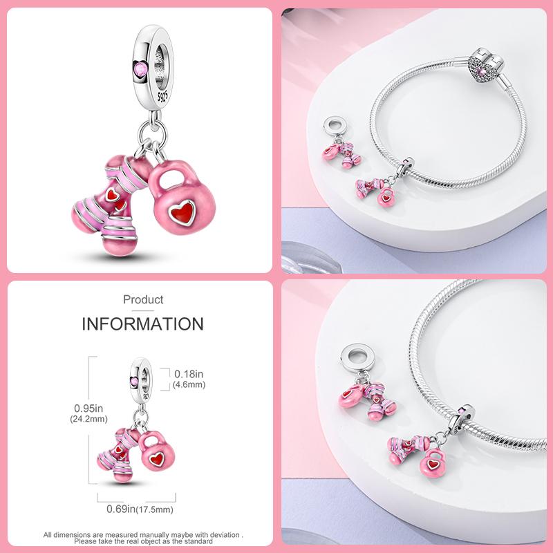 100% Copper Love And Peace Pendants Lovers Balloon Owl Charms Beads Fit Qikaola Original Bracelets Fine Diy Jewelry