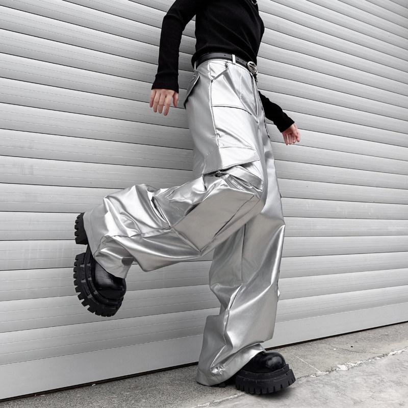 Punk rock street style men`s pants