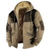 Men's Color Block Jacket Men's Spring And Autumn Casual Trend Zipper Hooded Jacket
