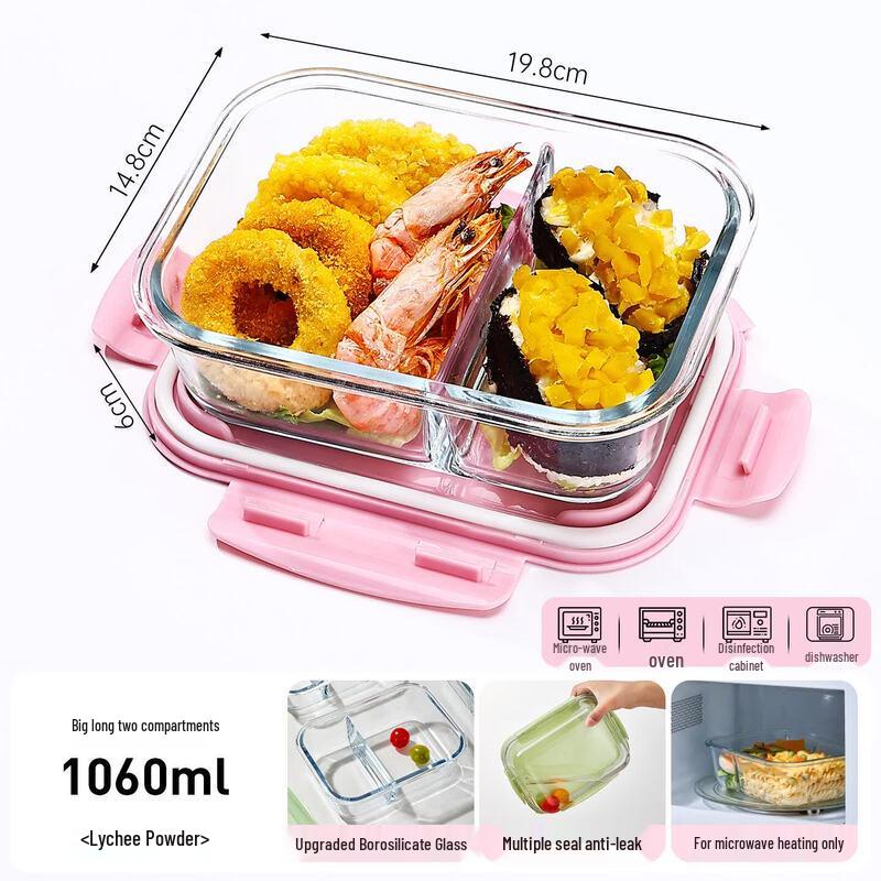 Qiwei Glass Microwaveable Food Storage Container