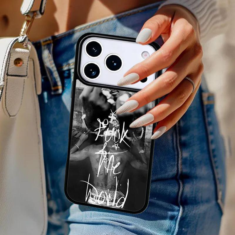 2Pac Tupac Shakur Signed Rap Rapper Phone Case For iPhone 17 Air 14 15 13 12 Max Cover For Apple 15 16 16e 11 Pro Max Plus Coque