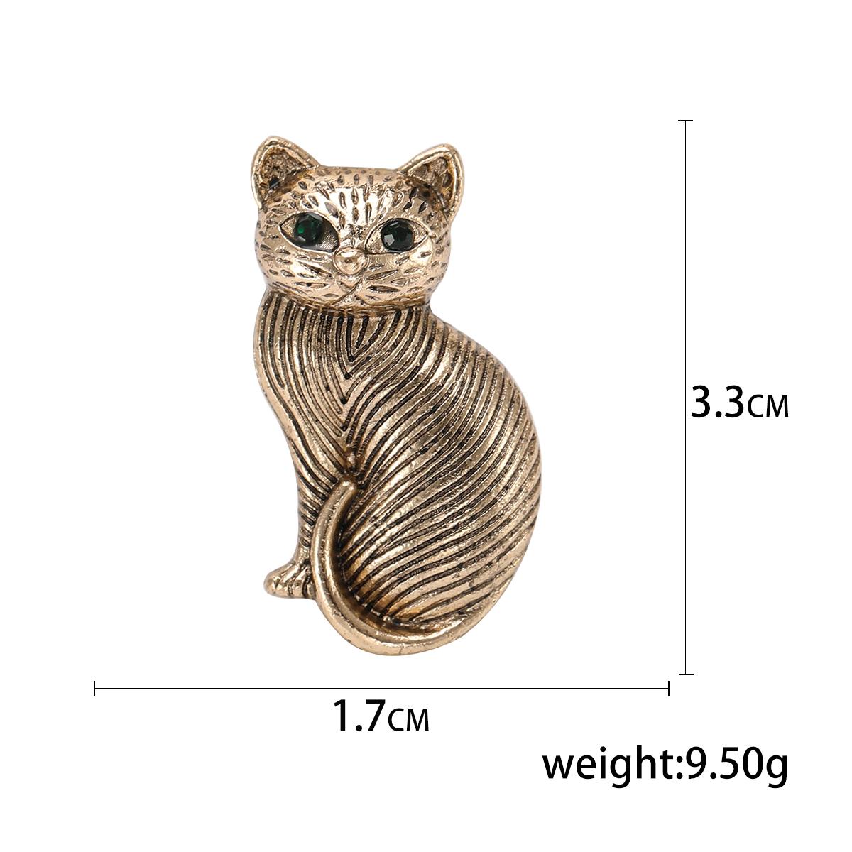 

Эмалевые броши в виде кошки для женщин, унисекс, стразы, животные, булавки, банкет, вечеринка, рюкзак, подарки, ювелирные изделия, аксессуары