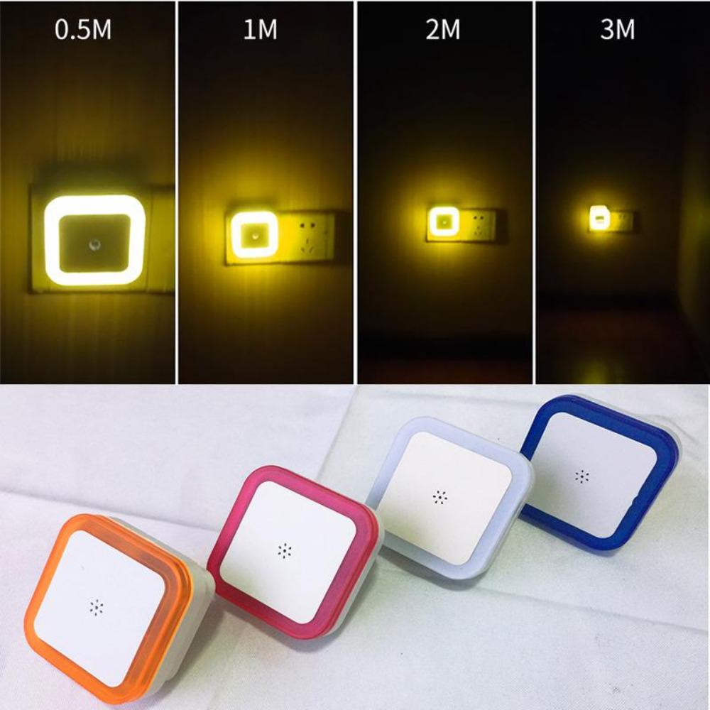 LED Night Light Sensor Control Night Lamp Energy Saving LED Sensor Lamp EU US Plug Nightlight for Children Kids Bedroom