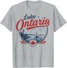Lake Ontario, Vintage Canadian Great Lake Retro Unisex T-Shirt