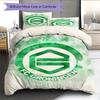 FC Groningen  Pattern Bedding Quilt Set Quilt Cover Pillowcase Home Decoration Birthday Gift (1 * Duvet Cover + 2 * Pillowcase, Without Core)