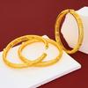 24K Gold Plated Women's Fashion Bracelet - Middle Eastern Style Open Bangle