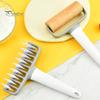 Multifunction 1 Set Pizza Dough Roller Cutter Baking Tool PP Lace Flat Rolling Pin Punch for Restaurant