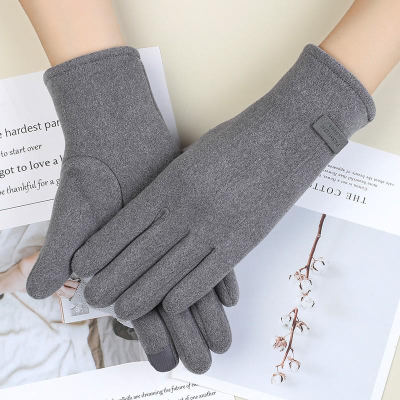 Women's Velvet Touchscreen Winter Gloves - Versatile, Warm, & Ideal for Outdoor Cycling