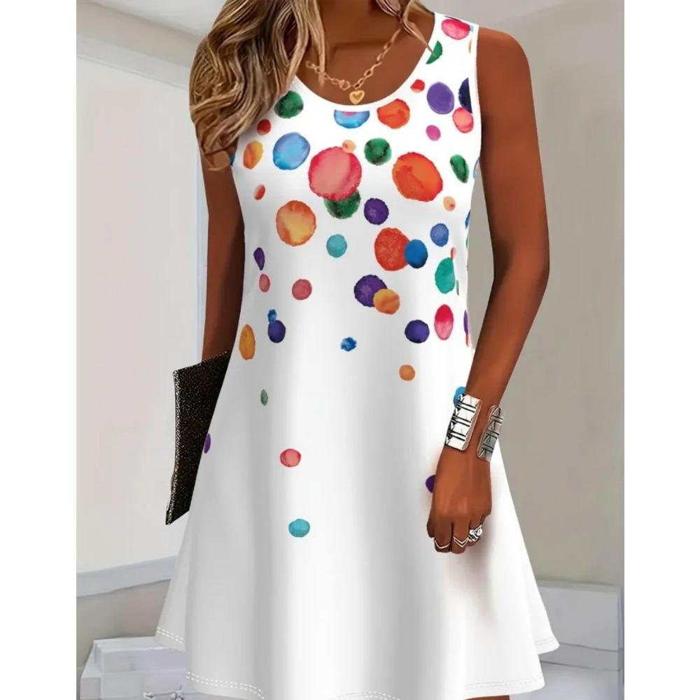 Summer Hawaii Scenery 3D Print Beach Dresses Women Loose Party Dress Sleeveless Sundress Casual Flower Tank Short Dresses 2025