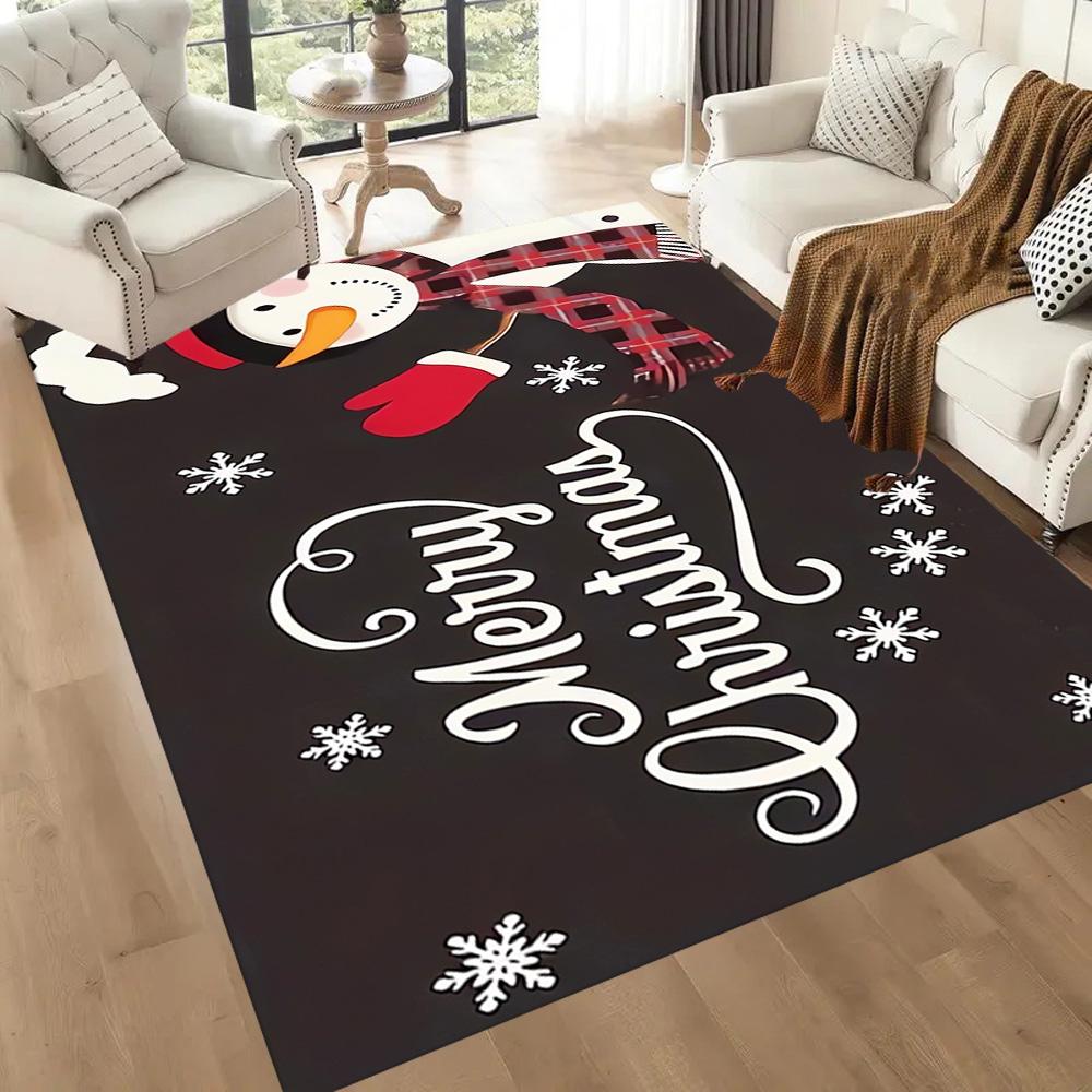 Christmas 319 Floor Rug Office Rug Perfect for Bedrooms Kitchen Entryway Balcony Antislip Carpet Decorate Offices Gift for Festivals