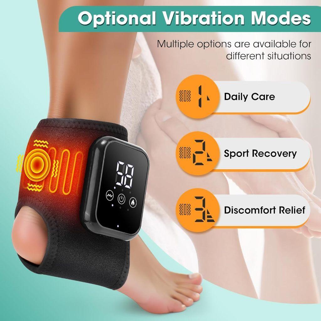 Ankle Joint Therapy Device Wireless Ankle Heating Pad Pain Relief Ankle Heating Massager Universal Foot Ankle Massager