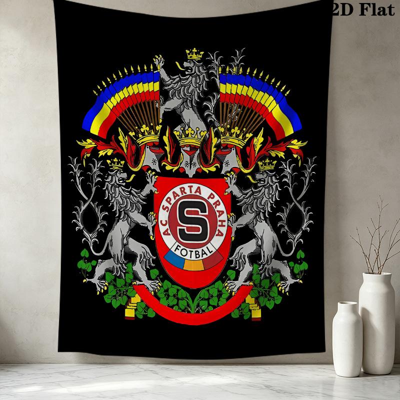 Ac Sparta Praha Wall Tapestry Aesthetic Wall Hanging Printed Fabric Blanket Decorative Tapestries For Bedroom Living Room Home Decor