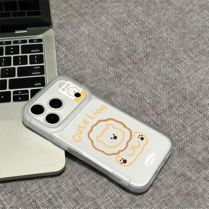 Eye-Catching Cartoon Apple 17 Pro Max Soft Phone Case - Drop-Proof with Integrated Camera Button