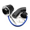 Universal 76mm 3'' High Flow Air Filter Intake Pipe Filter Car Modification Mushroom Head High Cold Air-Filter Aluminum Pipe Kit
