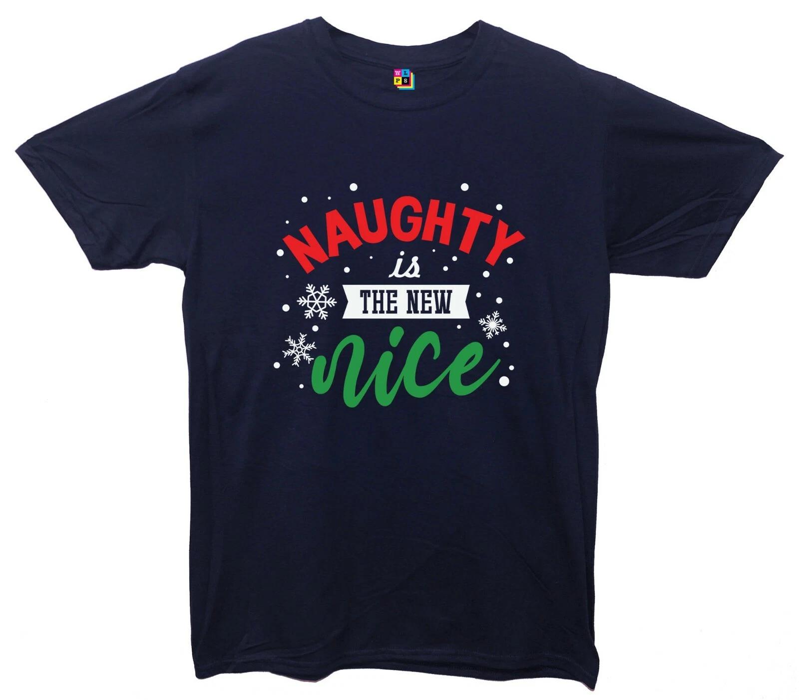 Naughty Is The New Nice Christmas Printed T-Shirt M
