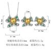 Manufacturer's Set Of Pearl Earrings Necklace Emerald Nanyang Women's Style High-end Palace Fashion