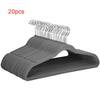 20pcs Slim Velvet Non-Slip Suit Hanger, Durable, Space Saving Hanger with Shoulder Slot