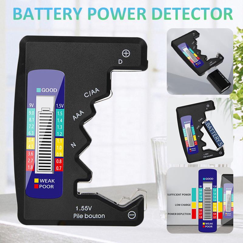 

Универсальный цифровой ЖК-тестер для проверки аккумуляторов PDTO, 1,5VCDN, 9 В, кнопочный элемент AAA