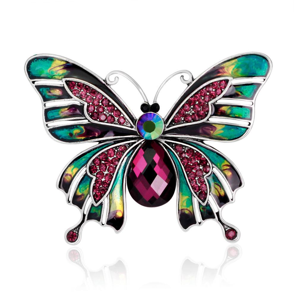 

Butterfly Brooch Pin With Rhinestones For Women Fashion Accessories
