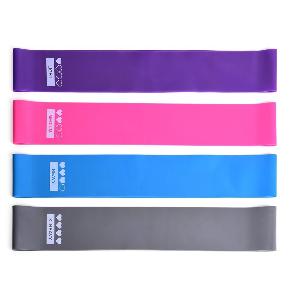5PCS Latex Loop Bands Flat Loop Resistance Loop Bands Exercise Resistance Bands  Hip Training