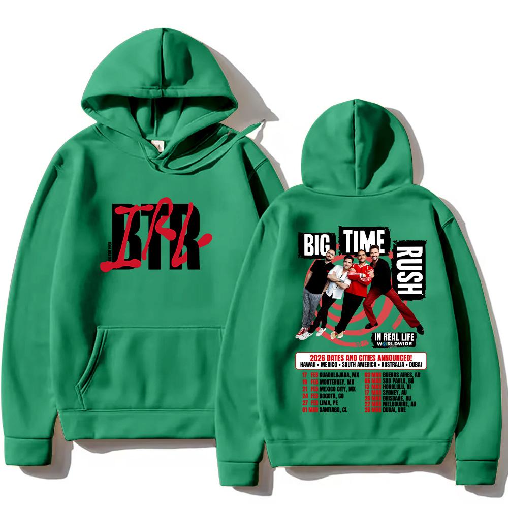 Big Time Rush Pullover BTR in Real Life Weltweite 2026 Tour Hoodies Herbst Neu Damen Herren Langarm Sweatshirt High Street Kapuzenpullover