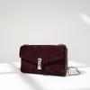 Autumn and Winter Two-layer Frosted Leather Women's Bag High-end Small and Exquisite Clutch Bag One-shoulder Crossbody Women's Bag
