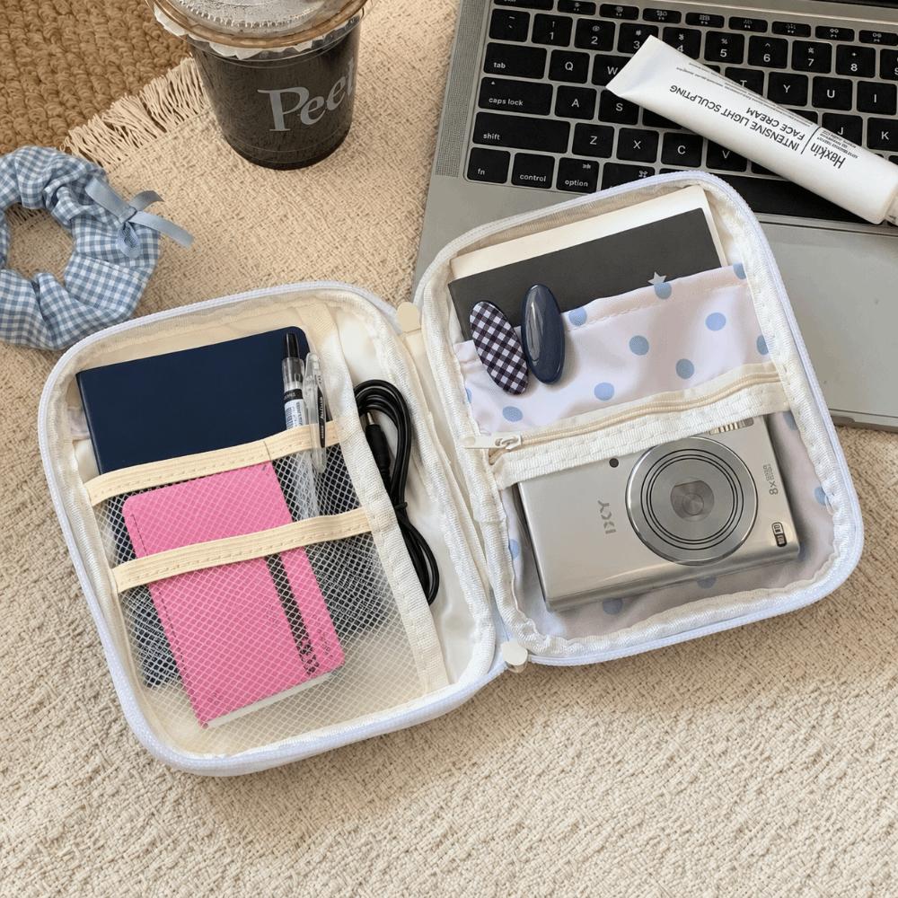 Ultra-thin Pencil Case Multi-compartment Pen Bag INS Stationery Organizer  Students