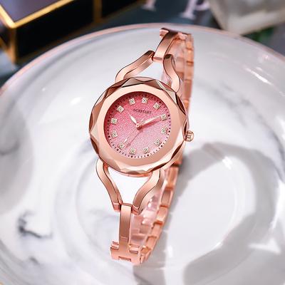 UTHAI CQ304 Fashion Women Watch Gradient Dial High-end Bracelet Quartz Watch Light Luxury Clock Gift Watches for Woman