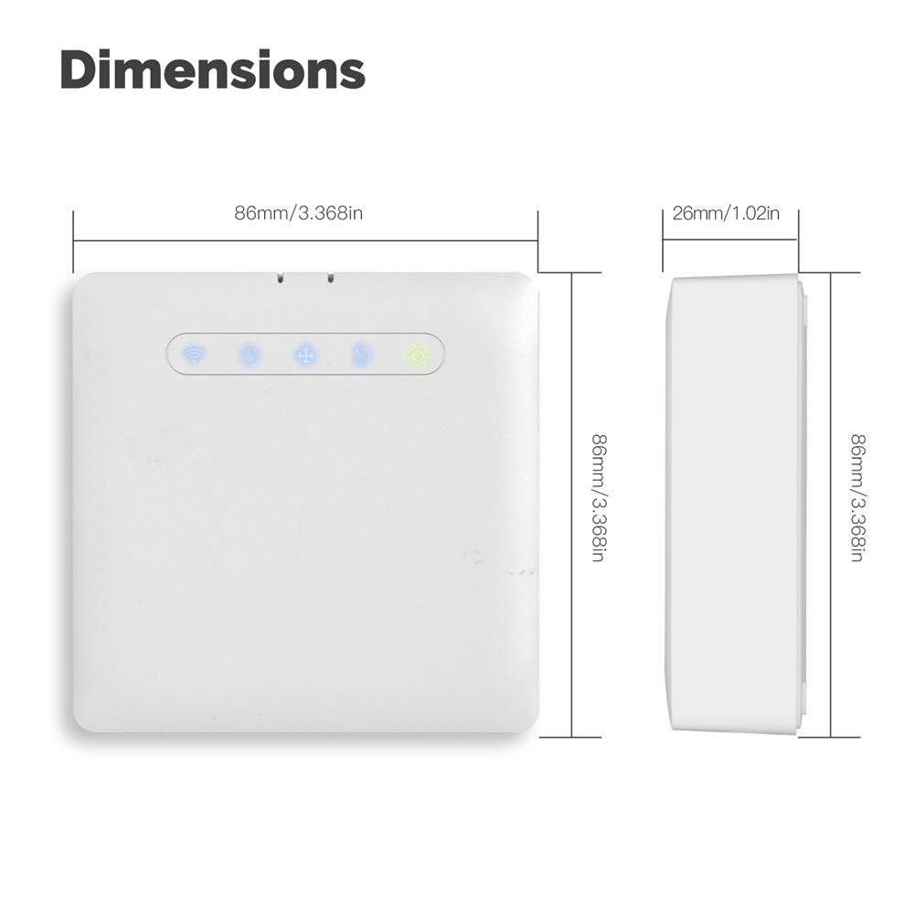 Smart Wifi Thermostat for Radiator Heating For Pilot Wire System with For Ecowatt Electricity Use Monitoring and App