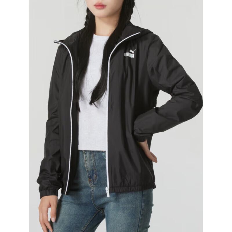 PUMA Women s Woven Hooded Jacket L