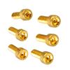 6PCS Metal Guitar Hex Head Screws Black Golden Silver Guitar Mounting Screws  Electric Guitar